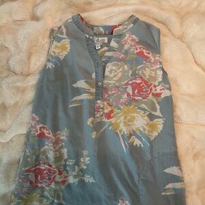 Floral Denim dress.
